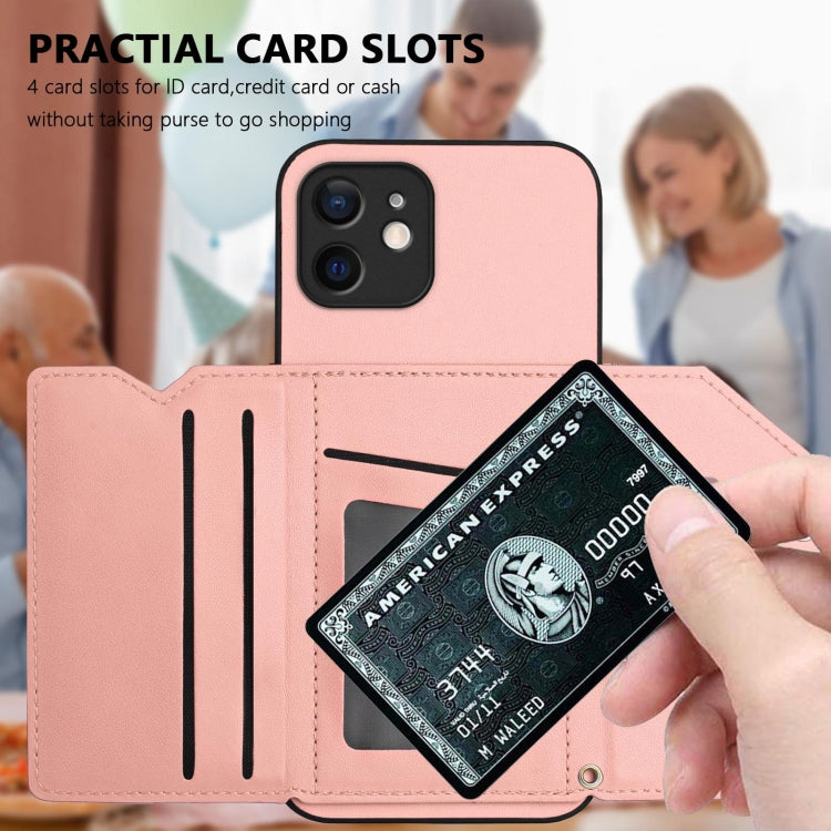 スキンフィール4カードスロット付きリストストラップ付き電話ケース、iPhone 12 mini用、iPhone 11 Pro Max用、iPhone 11用、iPhone 11 Pro用、iPhone X / XS用、iPhone XR用、iPhone XS Max用、iPhone 7 Plus / 8 Plus用