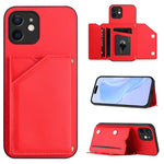 スキンフィール4カードスロット付きリストストラップ付き電話ケース、iPhone 12 mini用、iPhone 11 Pro Max用、iPhone 11用、iPhone 11 Pro用、iPhone X / XS用、iPhone XR用、iPhone XS Max用、iPhone 7 Plus / 8 Plus用