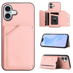 Skin Feel Four Card Slots Phone Case with Wrist Strap, For iPhone 17 Pro Max, For iPhone 17 Pro, For iPhone 17, For iPhone Air, For iPhone 16 Pro Max, For iPhone 16 Pro, For iPhone 16 Plus, For iPhone 16