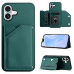 Skin Feel Four Card Slots Phone Case with Wrist Strap, For iPhone 17 Pro Max, For iPhone 17 Pro, For iPhone 17, For iPhone Air, For iPhone 16 Pro Max, For iPhone 16 Pro, For iPhone 16 Plus, For iPhone 16