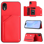 スキンフィール4カードスロット付きリストストラップ付き電話ケース、iPhone 12 mini用、iPhone 11 Pro Max用、iPhone 11用、iPhone 11 Pro用、iPhone X / XS用、iPhone XR用、iPhone XS Max用、iPhone 7 Plus / 8 Plus用