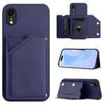 スキンフィール4カードスロット付きリストストラップ付き電話ケース、iPhone 12 mini用、iPhone 11 Pro Max用、iPhone 11用、iPhone 11 Pro用、iPhone X / XS用、iPhone XR用、iPhone XS Max用、iPhone 7 Plus / 8 Plus用