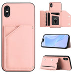 スキンフィール4カードスロット付きリストストラップ付き電話ケース、iPhone 12 mini用、iPhone 11 Pro Max用、iPhone 11用、iPhone 11 Pro用、iPhone X / XS用、iPhone XR用、iPhone XS Max用、iPhone 7 Plus / 8 Plus用