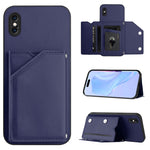 スキンフィール4カードスロット付きリストストラップ付き電話ケース、iPhone 12 mini用、iPhone 11 Pro Max用、iPhone 11用、iPhone 11 Pro用、iPhone X / XS用、iPhone XR用、iPhone XS Max用、iPhone 7 Plus / 8 Plus用