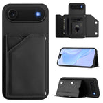 Skin Feel Four Card Slots Phone Case with Wrist Strap, For iPhone 17 Pro Max, For iPhone 17 Pro, For iPhone 17, For iPhone Air, For iPhone 16 Pro Max, For iPhone 16 Pro, For iPhone 16 Plus, For iPhone 16