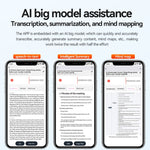 Q61A 超薄型HDノイズリダクション ボイスレコーディングペン APPコントロール対応、8GB、16GB、32GB、64GB、128GB