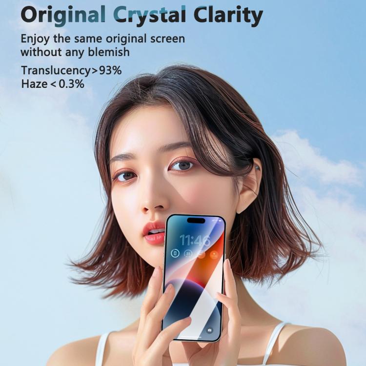 JOYROOM ナイトシリーズ 2.5D フルスクリーン HD 強化ガラスフィルム、iPhone 17 Pro Max用、iPhone 17 Pro用、iPhone 17用、iPhone Air用、iPhone 15 Pro Max用、iPhone 15 Pro用