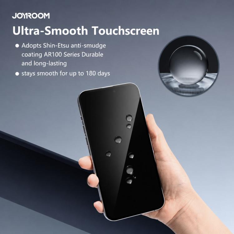 JOYROOM ナイトシリーズ 2.5D フルスクリーン HD 強化ガラスフィルム、iPhone 17 Pro Max用、iPhone 17 Pro用、iPhone 17用、iPhone Air用、iPhone 15 Pro Max用、iPhone 15 Pro用