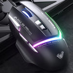 AULA S12 Pro 12800DPI 有線 RGB ゲーミングマウス