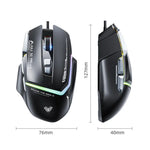 AULA S12 Pro 12800DPI 有線 RGB ゲーミングマウス