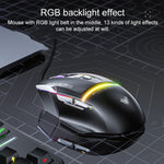 AULA S12 Pro 12800DPI 有線 RGB ゲーミングマウス