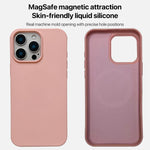 リキッドシリコン電話MagSafeケース、iPhone 16 Pro Max用、iPhone 16 Pro用、iPhone 16 Plus用、iPhone 16用