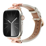 X字バックルドットテクスチャ本革ウォッチバンド、Apple Watch 46mm / 49mm / 45mm / 44mm用、Apple Watch 42mm / 41mm / 40mm / 38mm用
