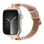 X字バックルドットテクスチャ本革ウォッチバンド、Apple Watch 46mm / 49mm / 45mm / 44mm用、Apple Watch 42mm / 41mm / 40mm / 38mm用