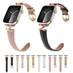 X字バックルドットテクスチャ本革ウォッチバンド、Apple Watch 46mm / 49mm / 45mm / 44mm用、Apple Watch 42mm / 41mm / 40mm / 38mm用