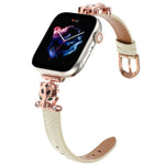 ヒョウ柄ヘッド本革ウォッチバンド、Apple Watch 46mm / 49mm / 45mm / 44mm用、Apple Watch 42mm / 41mm / 40mm / 38mm用