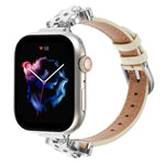 ヒョウ柄ヘッド本革ウォッチバンド、Apple Watch 46mm / 49mm / 45mm / 44mm用、Apple Watch 42mm / 41mm / 40mm / 38mm用