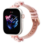 ヒョウ柄ヘッド本革ウォッチバンド、Apple Watch 46mm / 49mm / 45mm / 44mm用、Apple Watch 42mm / 41mm / 40mm / 38mm用