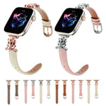 ヒョウ柄ヘッド本革ウォッチバンド、Apple Watch 46mm / 49mm / 45mm / 44mm用、Apple Watch 42mm / 41mm / 40mm / 38mm用