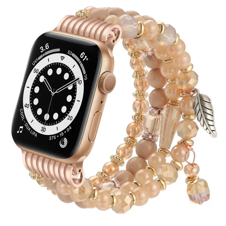 タッセルビーズチェーンウォッチバンド、Apple Watch 46mm / 49mm / 45mm / 44mm用、Apple Watch 42mm / 41mm / 40mm / 38mm用