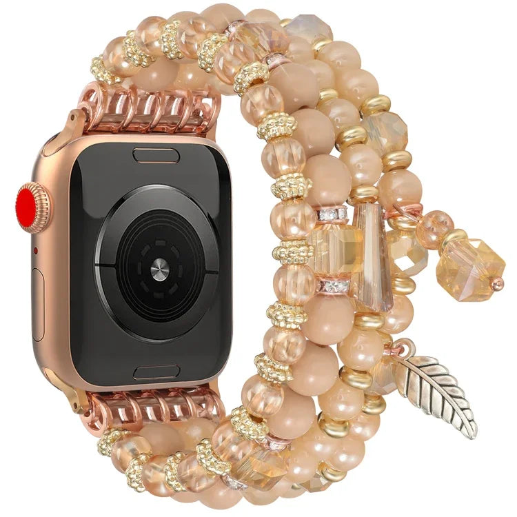 タッセルビーズチェーンウォッチバンド、Apple Watch 46mm / 49mm / 45mm / 44mm用、Apple Watch 42mm / 41mm / 40mm / 38mm用