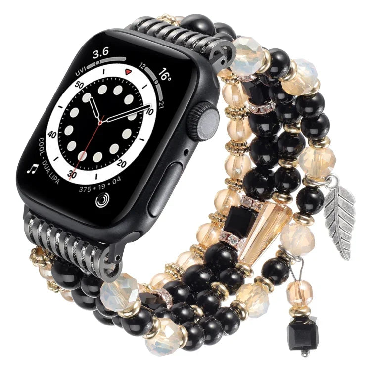 タッセルビーズチェーンウォッチバンド、Apple Watch 46mm / 49mm / 45mm / 44mm用、Apple Watch 42mm / 41mm / 40mm / 38mm用