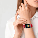 クリスマス柄リバースバックルシリコンウォッチバンド、Apple Watch 46mm / 49mm / 45mm / 44mm用、Apple Watch 42mm / 41mm / 40mm / 38mm用