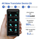 VORMOR Z6 5.0インチHDタッチスクリーンスマートAI翻訳機 139言語対応 オフライン翻訳／写真翻訳