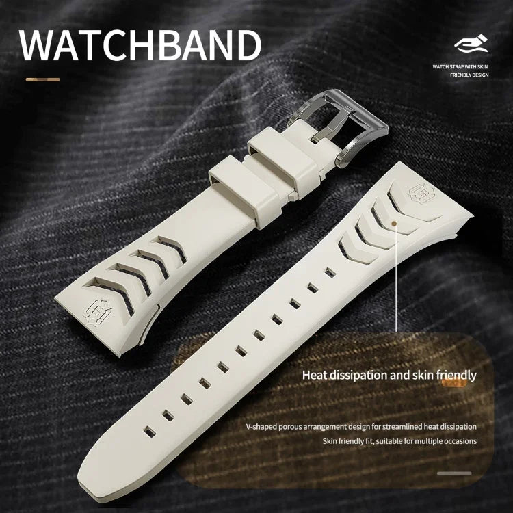 RedPepperアーマーメタルケース一体型シリコンウォッチバンド、Apple Watch 44mm / 45mm用