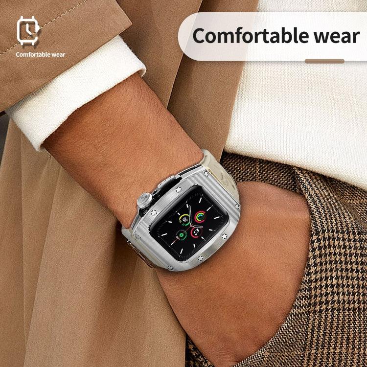 RedPepperアーマーメタルケース一体型シリコンウォッチバンド、Apple Watch 44mm / 45mm用