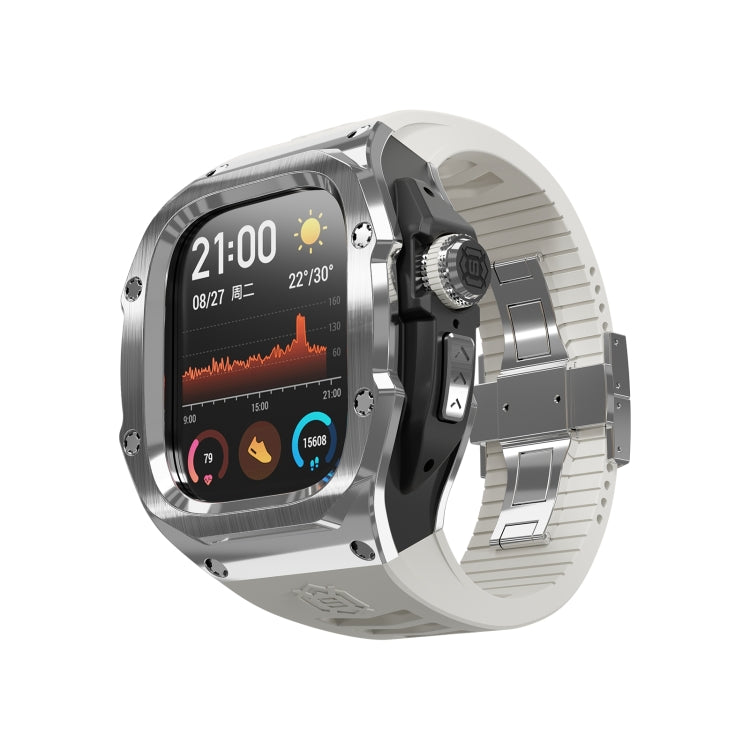 RedPepper Armor メタルケース一体型シリコンウォッチバンド、Apple Watch Ultra 3 / 2 / 1 49mm用