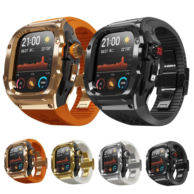RedPepper Armor メタルケース一体型シリコンウォッチバンド、Apple Watch Ultra 3 / 2 / 1 49mm用
