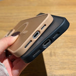 フロストスキンフィール MagSafe スマホケース、iPhone 13用、iPhone 12用、iPhone 12 Pro Max用、iPhone 12 Pro用、iPhone 11 Pro Max用、iPhone 11用、iPhone 11 Pro用
