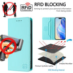 RC01二つ折りマグネット吸着RFIDレザースマホケース、iPhone 16 Pro用、iPhone 16 Plus用、iPhone 16用、iPhone 15 Pro Max用、iPhone 15 Pro用、iPhone 15 Plus用