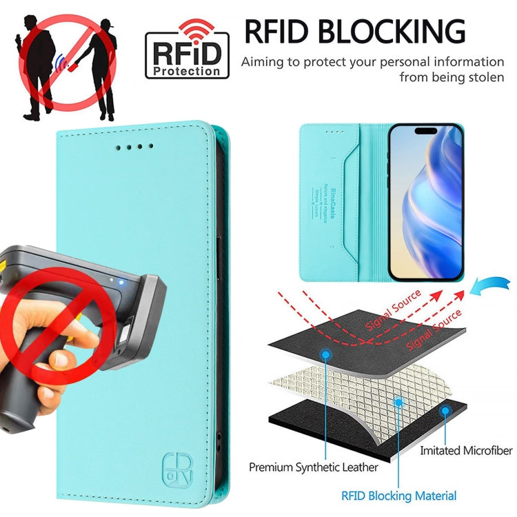RC01二つ折りマグネット吸着RFIDレザースマホケース、iPhone 16 Pro用、iPhone 16 Plus用、iPhone 16用、iPhone 15 Pro Max用、iPhone 15 Pro用、iPhone 15 Plus用