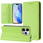 RC01二つ折りマグネット吸着RFIDレザースマホケース、iPhone 16 Pro用、iPhone 16 Plus用、iPhone 16用、iPhone 15 Pro Max用、iPhone 15 Pro用、iPhone 15 Plus用
