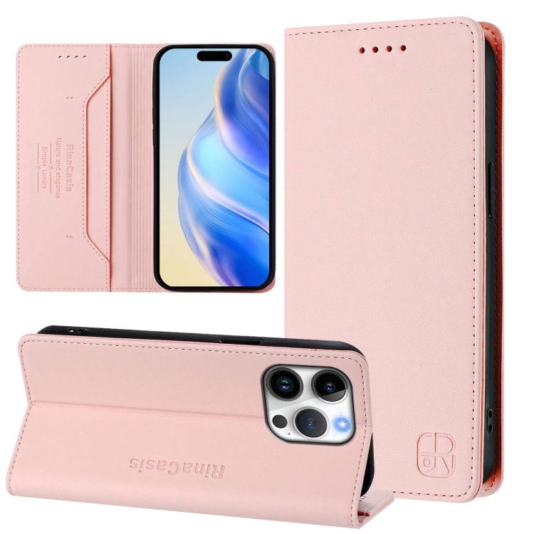 RC01二つ折りマグネット吸着RFIDレザースマホケース、iPhone 16 Pro用、iPhone 16 Plus用、iPhone 16用、iPhone 15 Pro Max用、iPhone 15 Pro用、iPhone 15 Plus用
