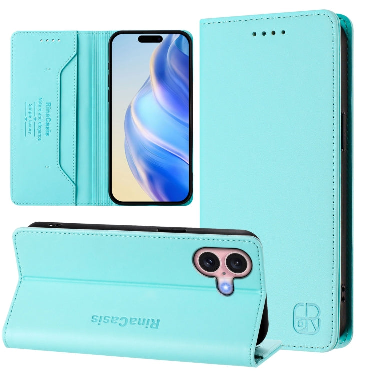 RC01二つ折りマグネット吸着RFIDレザースマホケース、iPhone 16 Pro用、iPhone 16 Plus用、iPhone 16用、iPhone 15 Pro Max用、iPhone 15 Pro用、iPhone 15 Plus用