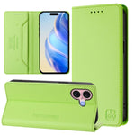 RC01二つ折りマグネット吸着RFIDレザースマホケース、iPhone 16 Pro用、iPhone 16 Plus用、iPhone 16用、iPhone 15 Pro Max用、iPhone 15 Pro用、iPhone 15 Plus用