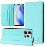 RC01二つ折りマグネット吸着RFIDレザースマホケース、iPhone 16 Pro用、iPhone 16 Plus用、iPhone 16用、iPhone 15 Pro Max用、iPhone 15 Pro用、iPhone 15 Plus用