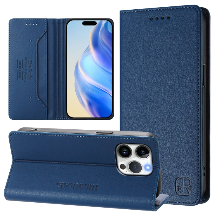 RC01二つ折りマグネット吸着RFIDレザースマホケース、iPhone 16 Pro用、iPhone 16 Plus用、iPhone 16用、iPhone 15 Pro Max用、iPhone 15 Pro用、iPhone 15 Plus用