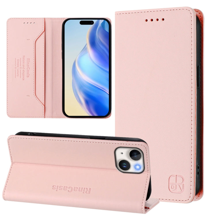 RC01二つ折りマグネット吸着RFIDレザースマホケース、iPhone 16 Pro用、iPhone 16 Plus用、iPhone 16用、iPhone 15 Pro Max用、iPhone 15 Pro用、iPhone 15 Plus用