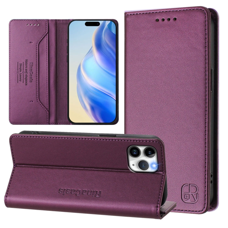 RC01 Dual-Folded Magnetic Suction RFID Leather Phone Case, For iPhone 11 Pro Max, For iPhone 11, For iPhone 11 Pro, For iPhone X / XS, For iPhone XR, For iPhone XS Max