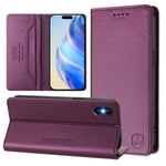 RC01 Dual-Folded Magnetic Suction RFID Leather Phone Case, For iPhone 11 Pro Max, For iPhone 11, For iPhone 11 Pro, For iPhone X / XS, For iPhone XR, For iPhone XS Max