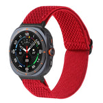 Wave Pattern Nylon Braided Watch Band, For Samsung Galaxy Watch Ultra 47mm / Ultra 2025