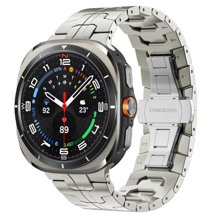 蝶バックル チタン合金時計バンド Samsung Galaxy Watch Ultra 47mm / Ultra 2025用