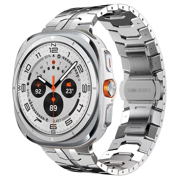 蝶バックル チタン合金時計バンド Samsung Galaxy Watch Ultra 47mm / Ultra 2025用