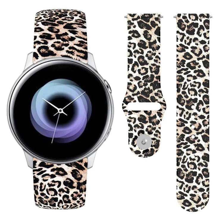 20mm リバースバックル プリントシリコンストラップ、Samsung Galaxy Active2用