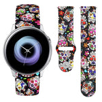20mm リバースバックル プリントシリコンストラップ、Samsung Galaxy Active2用