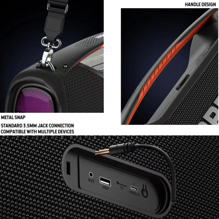 HOPESTAR A60 100W屋外ポータブルIPX6防水Bluetoothスピーカー マイク付き